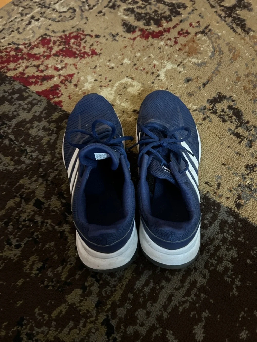 Adidas Navy Blue Running Sneakers with White Stripes Adidas Runfalcon running